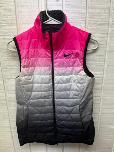 Nike Women’s XS Sleeveless Jacket Vest Reversible Hyper Pink/White/Black