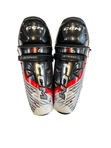 Used Ccm Ft6 Intermediate Shin Guards Black 13" 11873-s000241314