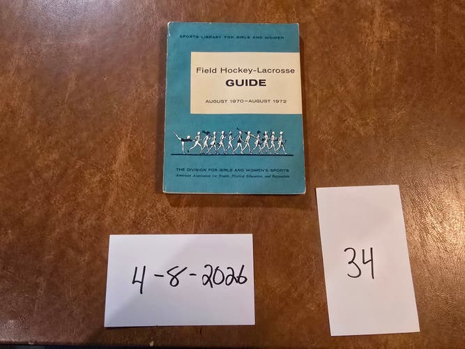 Vintage Women's Lacrosse and Field Hockey Rule Books