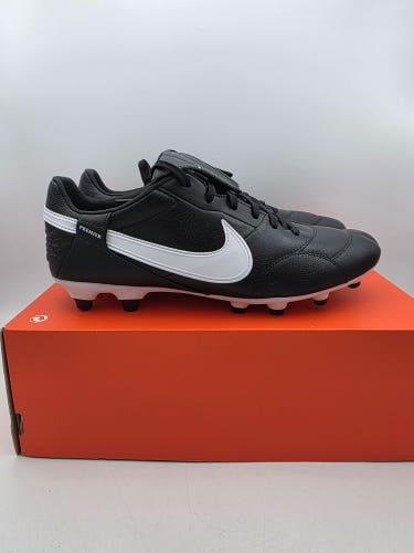Size 10-Nike Premier III FG Black/White Mens Soccer Cleats HM0265-002