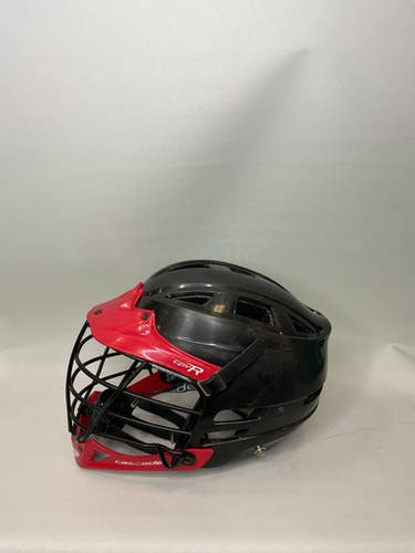 Used Cascade Cpvr Mens Lacrosse Helmet Black And Red 11859-s000010093