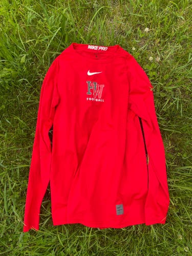 Red Harvard Westlake football Medium Men's Nike LS Shirt (Used)