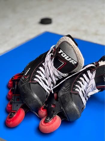 Tour Inline Skates Regular Width (Used), adjustable 13Youth-3Junior