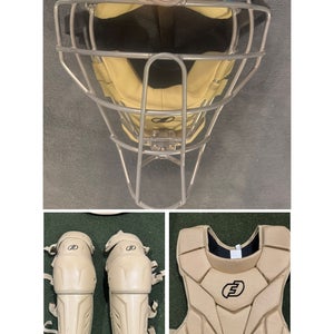 Force3 Catchers Set Adult/Intermediate (Khaki Gold) (only mask is used)