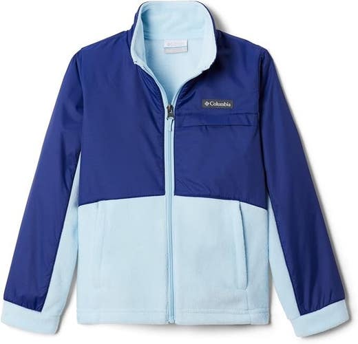 Columbia Benton Springs III Jacket Girls 2XS Blue Long Sleeve Full Zip UPS700