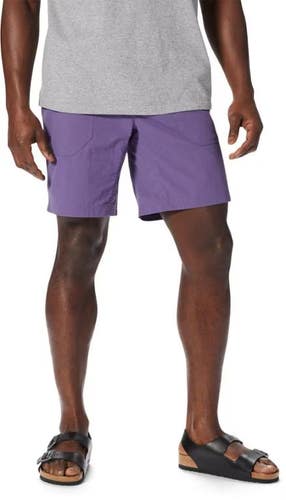 Mountain Hardwear Stryder Shorts Men's 38 Allium Flat Front Belted Waist UPS688