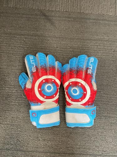 Used Elite Elite Sports Goalie Gloves Soccer Goalie Gloves Royal Blue 6 11614-s000237803