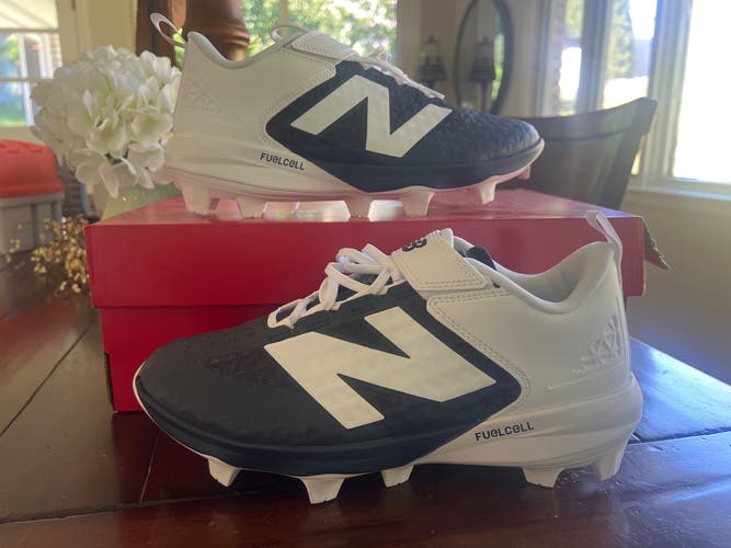 Blue Men's Size M 9.0 (W 10.0) Adult New Balance 4040 Low Top Molded Cleats (New)