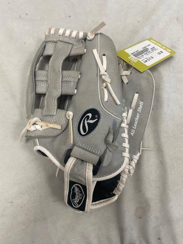 Used Rawlings Highlight Series Bb Sb Glove Rh Throw Grey 12 1 2" 11490-s000273945