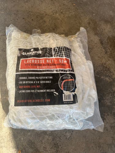 New Gladiator Lacrosse Net 5.0MM