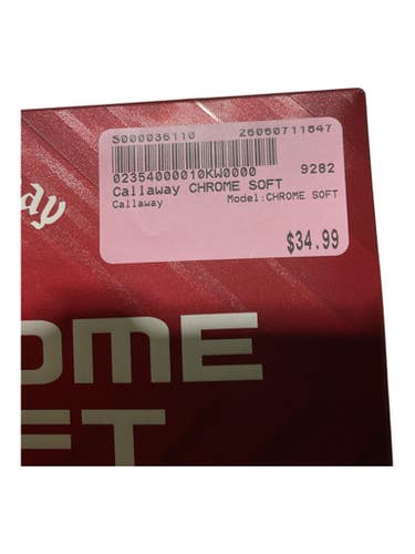 Used Callaway Chrome Soft 12 Pack - Golf Balls 11847-s000036110