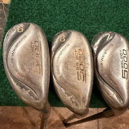 Mens Power Play Select 5000 Hybrid Iron Set 6,7,8 RH Steel Shaft Regular Flex (Used)