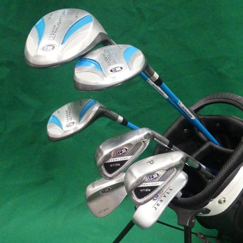 JUNIOR US Kids Ultralight UL48 WT-20u 7-Piece Complete Club Set w/ Stand Bag