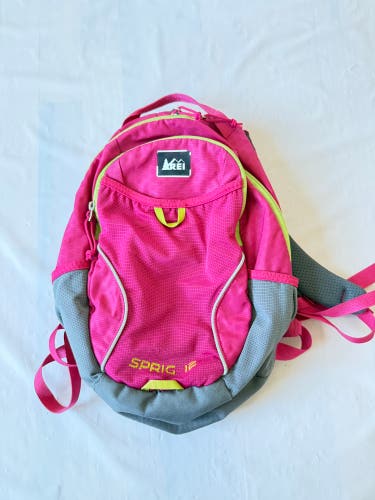 REI Sprig 12 Backpack Maiden Pink nylon 12L for Girl 3y-8y