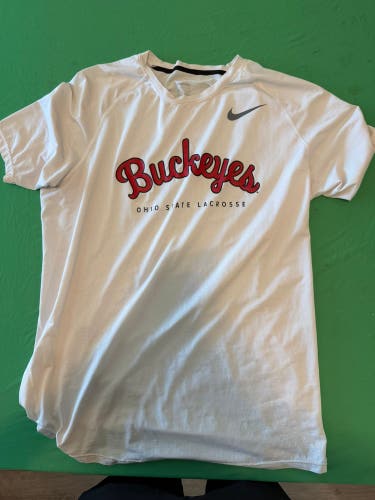 The Ohio State University Lacrosse Team Issued Nike Pro T-Shirt | XL