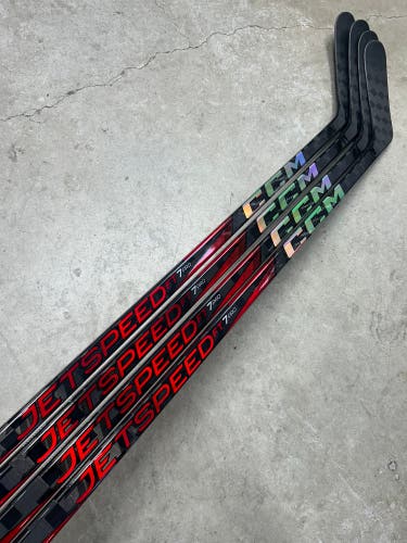 4 PACK 70 Flex Custom P28 Senior CCM Jetspeed FT7 Pro Left Hand Hockey Stick Pro Stock (New)