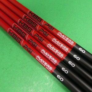 NEW KBS PGI Players Graphite Iron 60 .355 Regular Graphite Iron Shafts SET OF 5