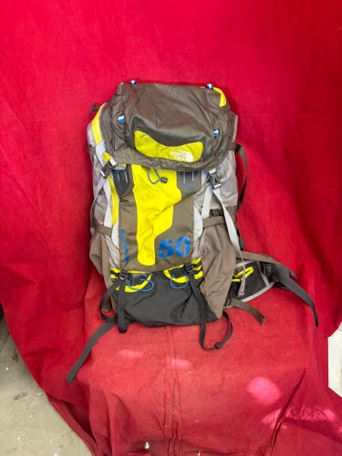 Backpack: The North Face Skareb 50 Lt backpack, no tears, all zippers work.