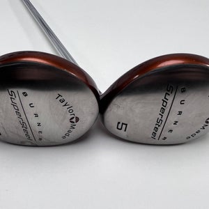 TaylorMade Supersteel 3 & 5 Fairway Wood Set 15* 18* R-80 Regular Steel Mens RH