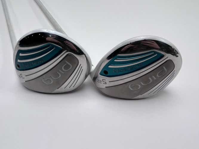 Ping Rhapsody 2015 3 & 5 Fairway Wood Set 18* 22* ULT220 Lite Ladies RH