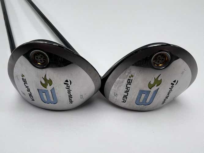 TaylorMade Burner 2008 3 & 5 Fairway Wood Set 15* 18* REAX 49g Ladies RH