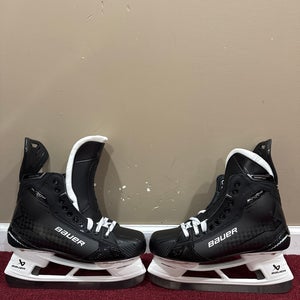 Black Bauer Supreme Shadow Hockey Skates Regular Width Pro Stock 10 (New) Item #PSBB10S