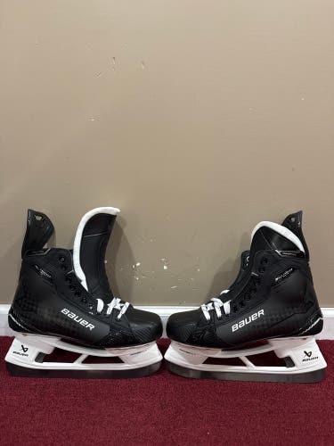 Black Bauer Supreme Shadow Hockey Skates Regular Width Pro Stock 10 (New) Item #PSBB10S