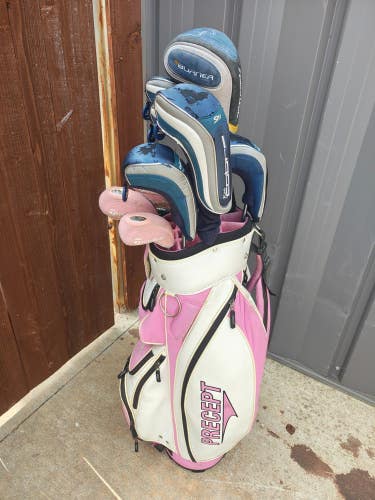 Taylormade Cobra 13 Piece Ladies Graphite Complete Golf Set Precept Cart Bag