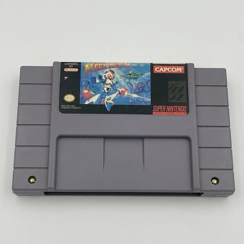 Mega Man X (Super Nintendo SNES, 1991) Authentic Tested Working Clean Cartridge