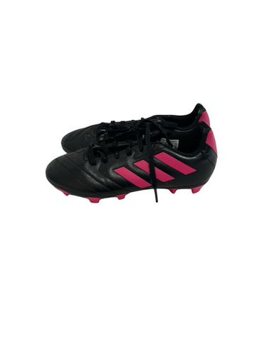 Used Adidas Goletto Jr 3 Soccer Cleats Black Pink 11692-s000142640