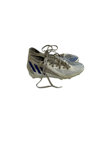 Used Adidas Predator Jr 3 Soccer Cleats White 11692-s000144121