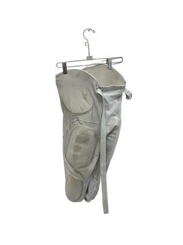 Used Alleson Adult Md Fb Integrated Pants White W Stains *practice Pants* 11692-s000140081