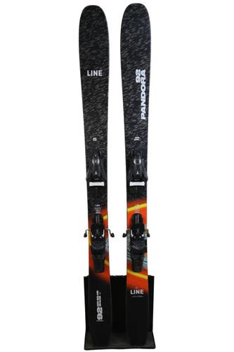 USED 2026 Line Pandora 92 154cm Skis with Atomic Strive 13 Bindings