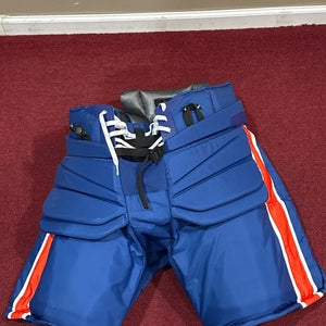 Senior XL Vaughn Hockey Goalie Pants Pro Stock New York Islanders (New) Item #PSBBVXL
