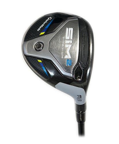 TaylorMade Sim2 Titanium 15* 3 Wood Graphite Fujikura Ventus Red 5-R Regular