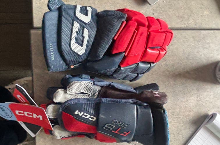 CCM JetSpeed FT8 Pro Gloves 13" navy/red