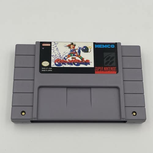 Kid Klown in Crazy Chase (Super Nintendo SNES, 1994) Authentic Cartridge Tested!