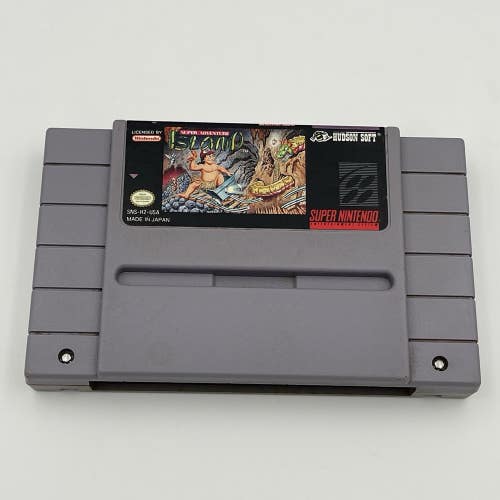 Super Adventure Island (Super Nintendo SNES, 1992) Cartridge - Tested Works!