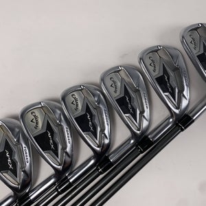 Callaway Apex 19 Iron Set 5-PW Aldila Synergy 60g Regular Graphite Mens RH