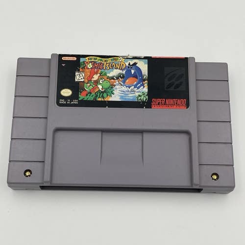 Super Mario World 2: Yoshi's Island (Super Nintendo SNES, 1995) Authentic Tested