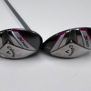 Callaway X Hot 19 Womens 4 & 5 Hybrid Set 22* 25* X Hot 60g Ladies RH