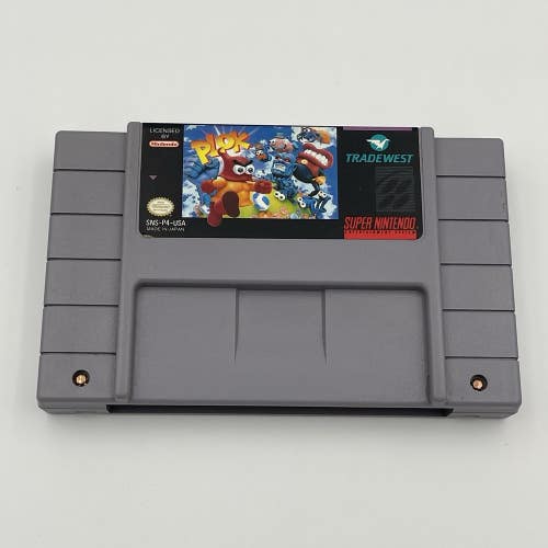 Plok (Super Nintendo SNES, 1993) Authentic Cartridge - Tested - VGC