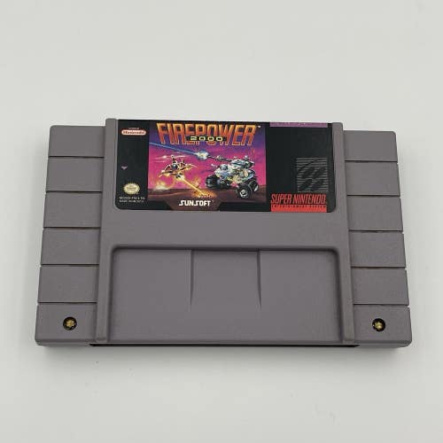 Firepower 2000 (Super Nintendo SNES, 1992) Authentic Cartridge - Tested Clean
