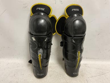 Used Easton Rs Junior Shin Guards Black And Yellow 12" 11855-s000204965