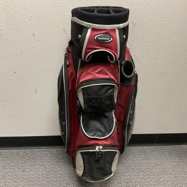 Used Paragon Golf Mens Cart Bag Black And Red 11855-s000204876