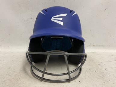 Used Easton Elite X Jr Batting Helmet With Mask Royal Blue Md 11855-s000205001