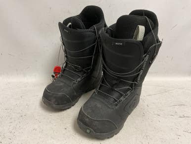 Used Burton Moto Mens Snowboard Boots Black Senior 8 11855-s000204995