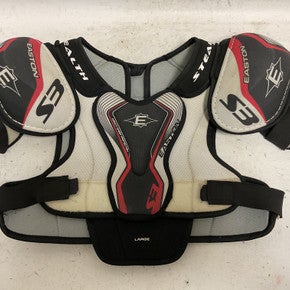 Used Easton Stealth S3 Junior Shoulder Pads White Black Red Lg 11855-s000204980
