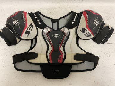 Used Easton Stealth S3 Junior Shoulder Pads White Black Red Lg 11855-s000204980