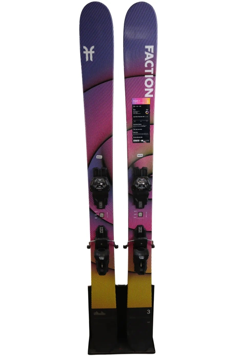 Used 192 Faction Candide Thovex 3.0 Skis Without Bindings